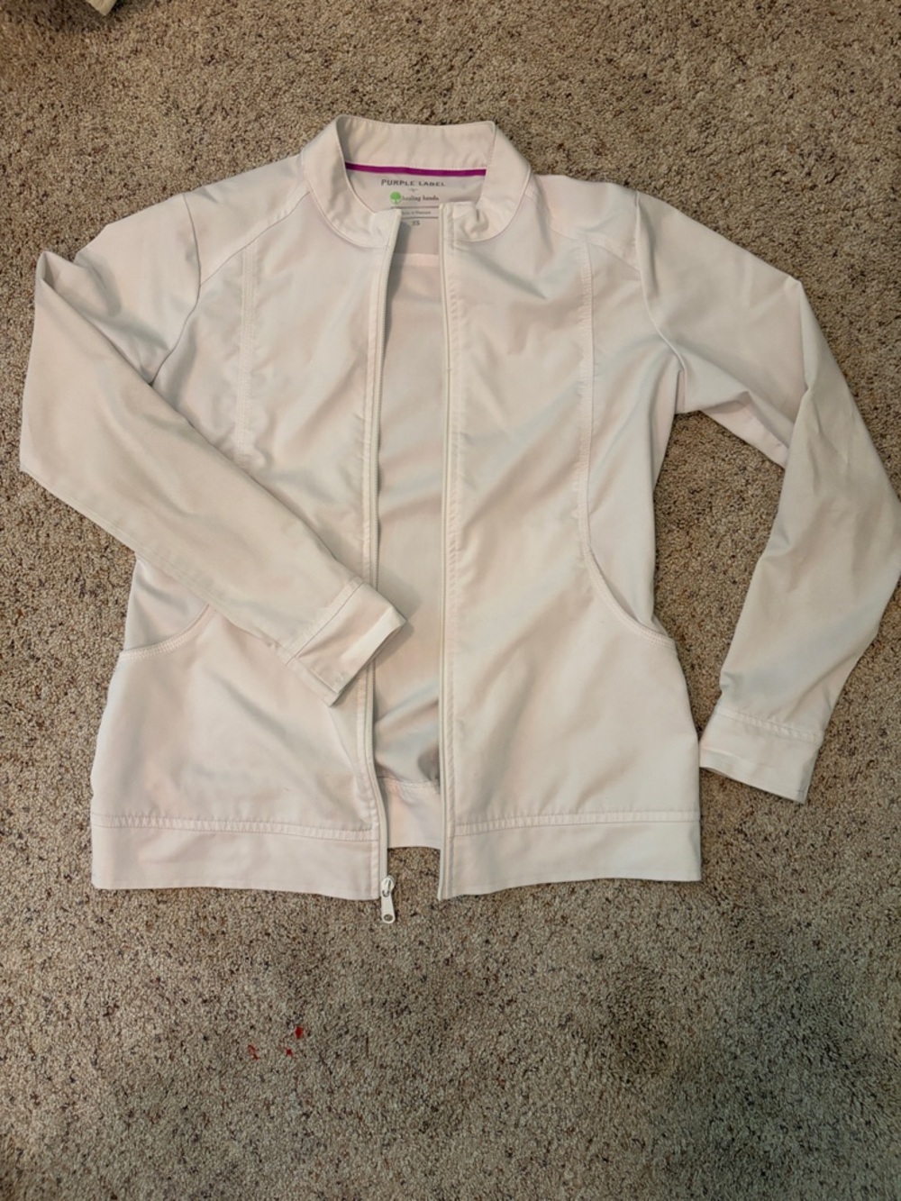 White Women’s Utility Zip Jacket